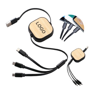Retractable 3-in-1 Charging Cable